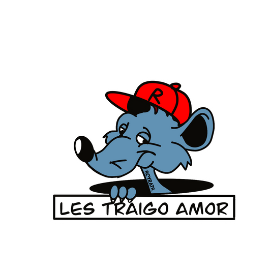 soy rats Set Stickers Les Traigo Amor