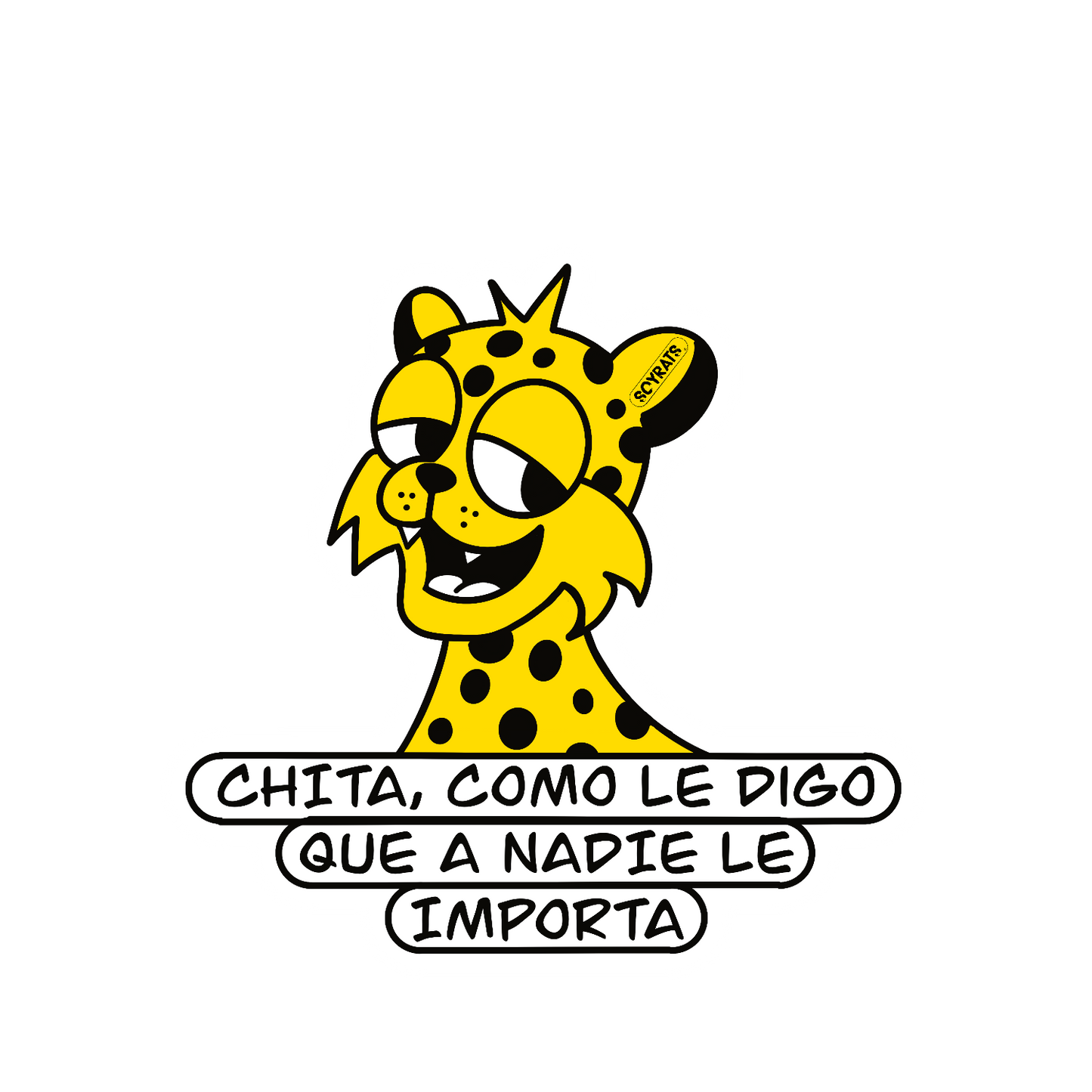 soy rats set stickers chita, como le digo que a nadie le importa