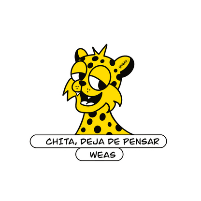 soy rats set stickers chita, deja de pensar weas
