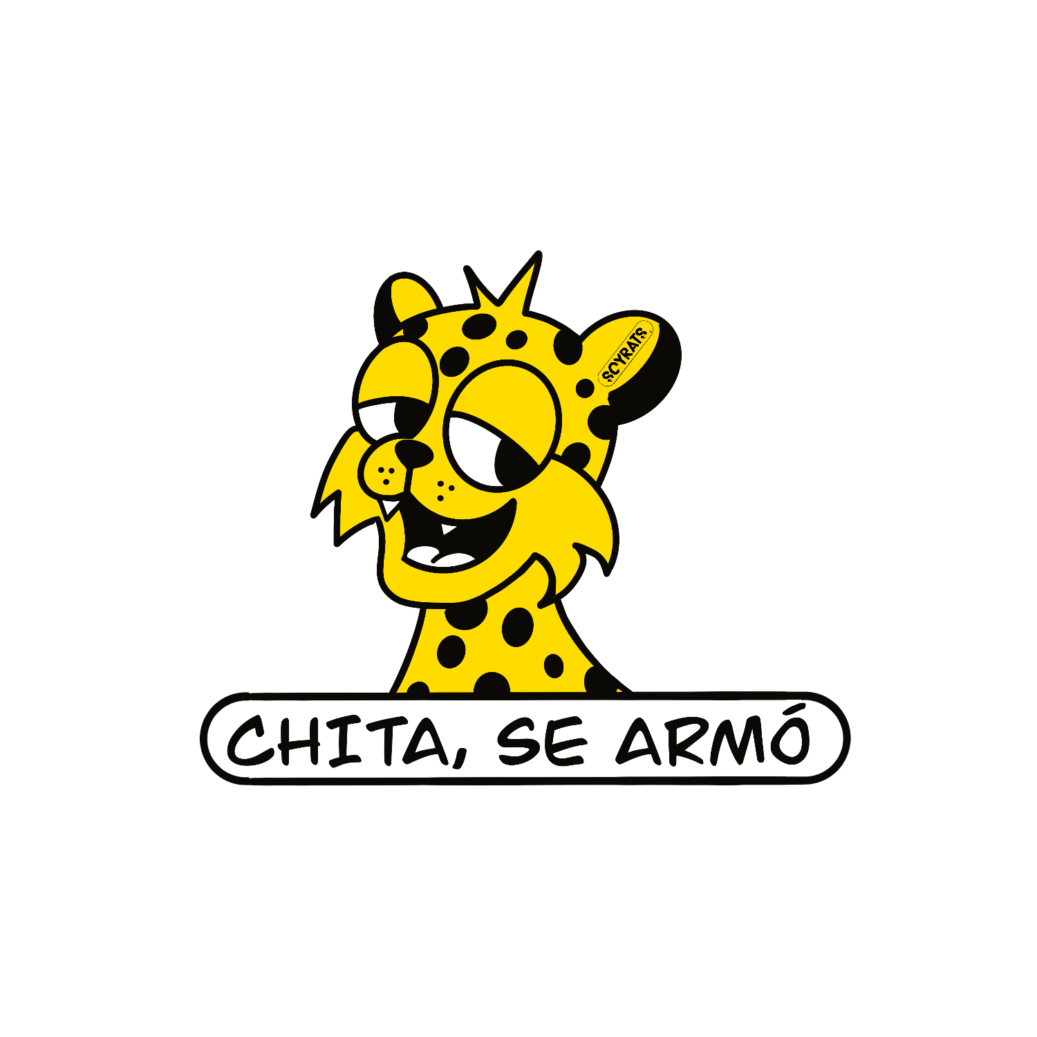 soy rats set stickers chita, se armó