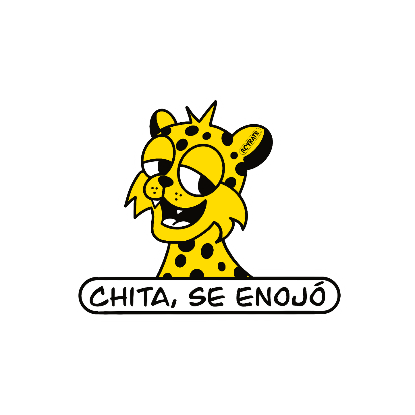 soy rats set stickers chita, se enojó