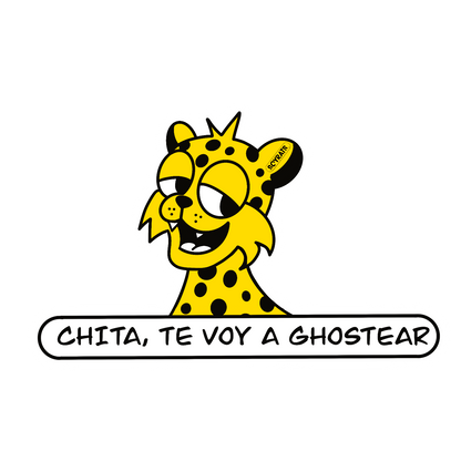soy rats set stickers chita, te voy a ghostear