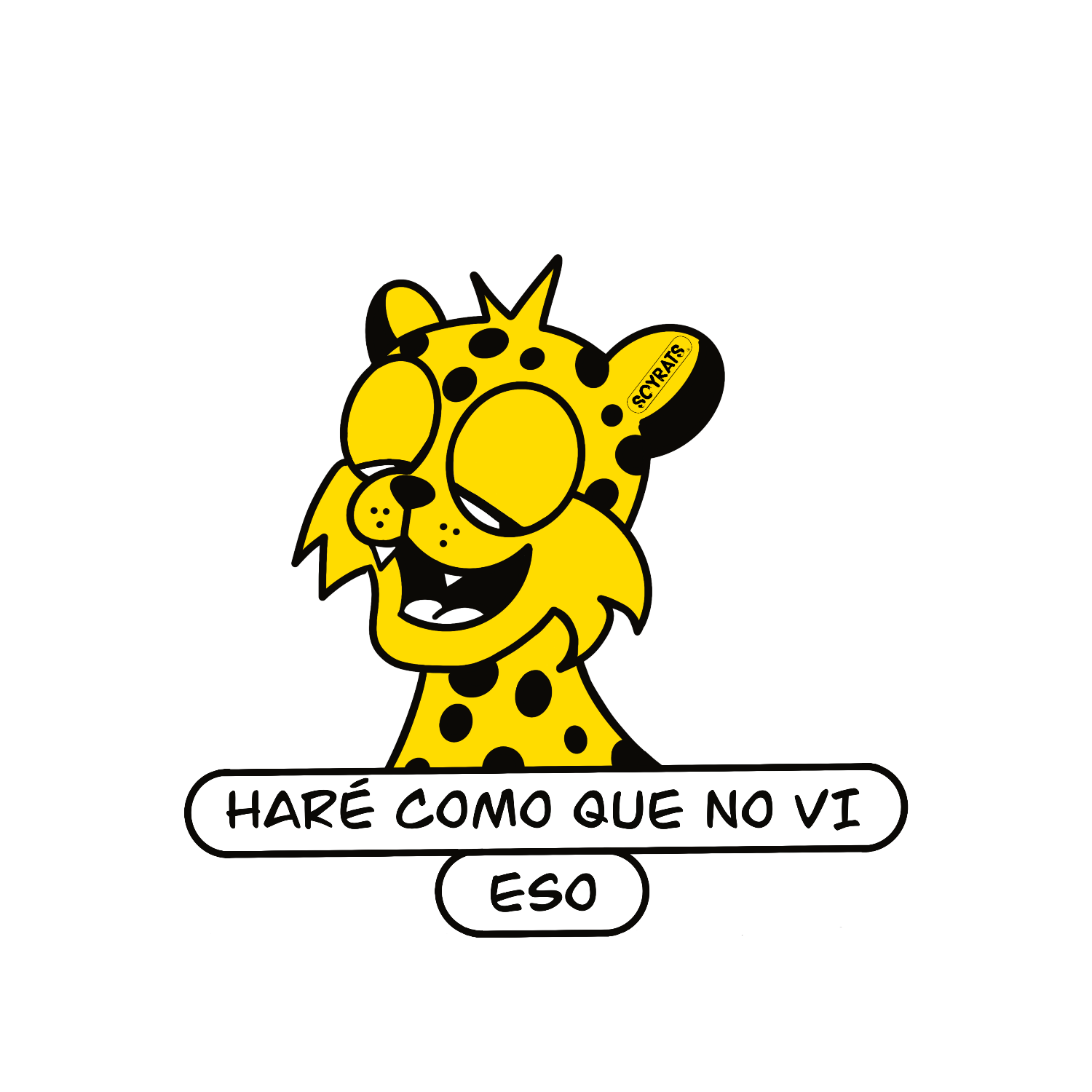 soy rats set stickers chita, haré como que no vi eso