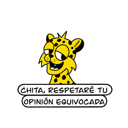 soy rats set stickers chita, respetaré tu opinión equivocada